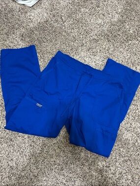 Womans galaxy blue scrub pants